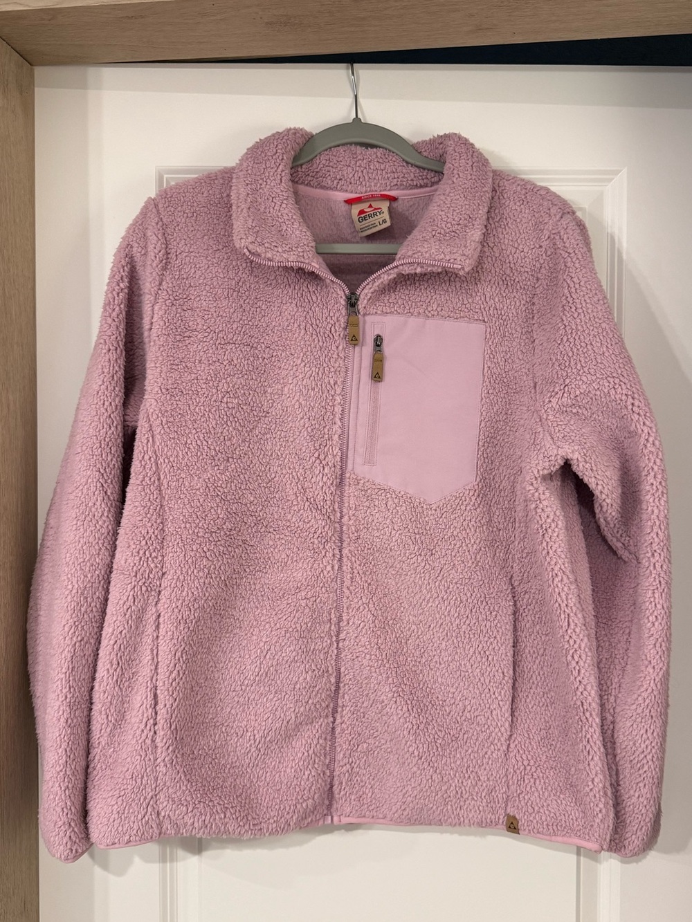 Gerry Dusty Pink Sherpa Zip-Up Jacket